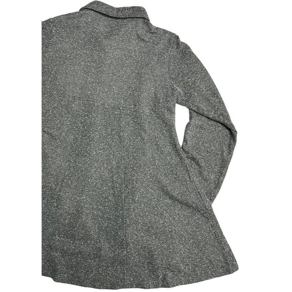 Avani del Amour XL Gray Lagenlook Boho 3D Textile Art Appliqued Knit Jacket - Picture 10 of 11